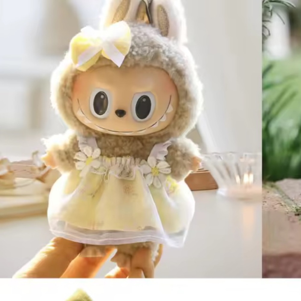 Cute Labubu Yellow Dress - doll NOT included - Picture 3 of 4